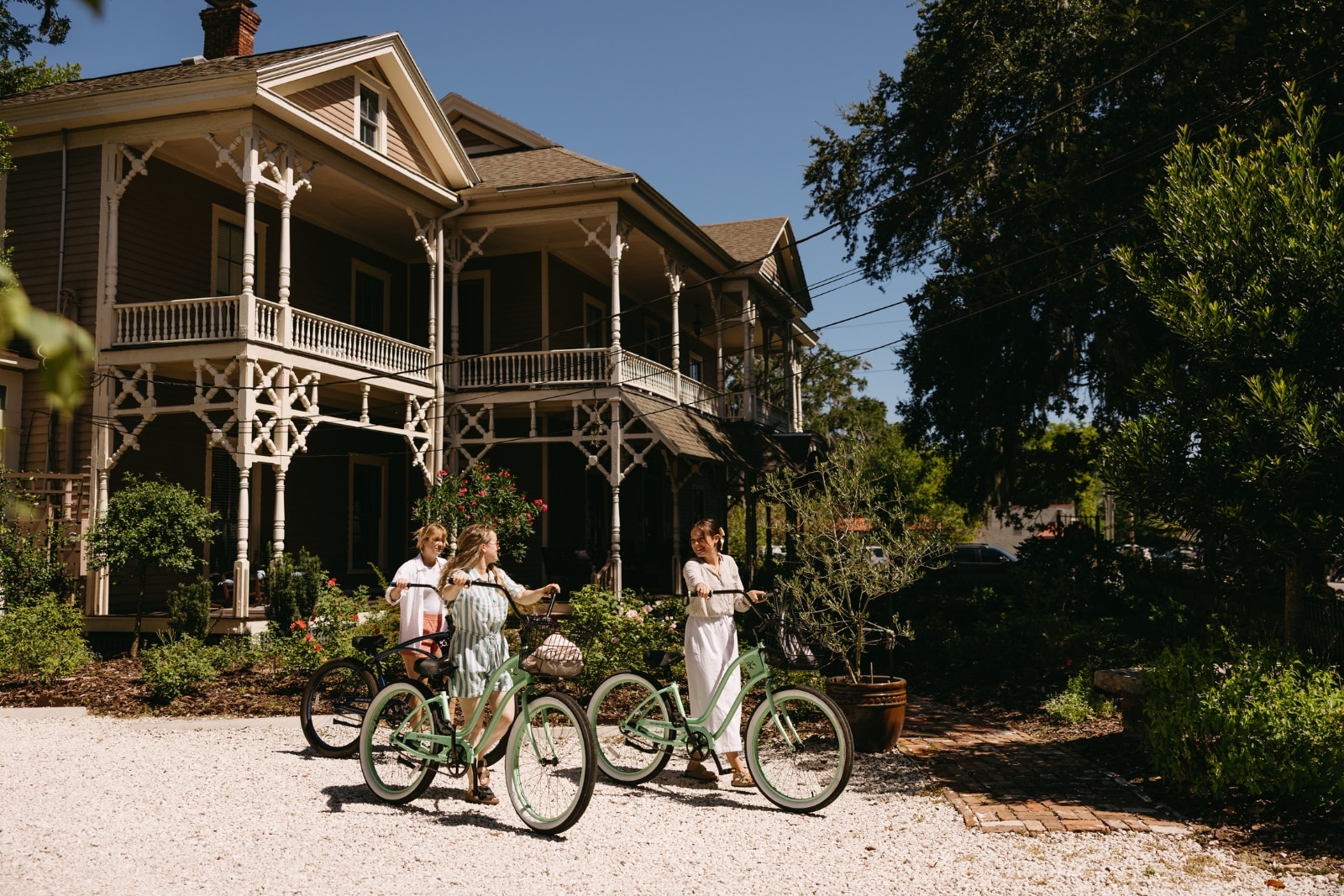Riding Bikes at the Williams House