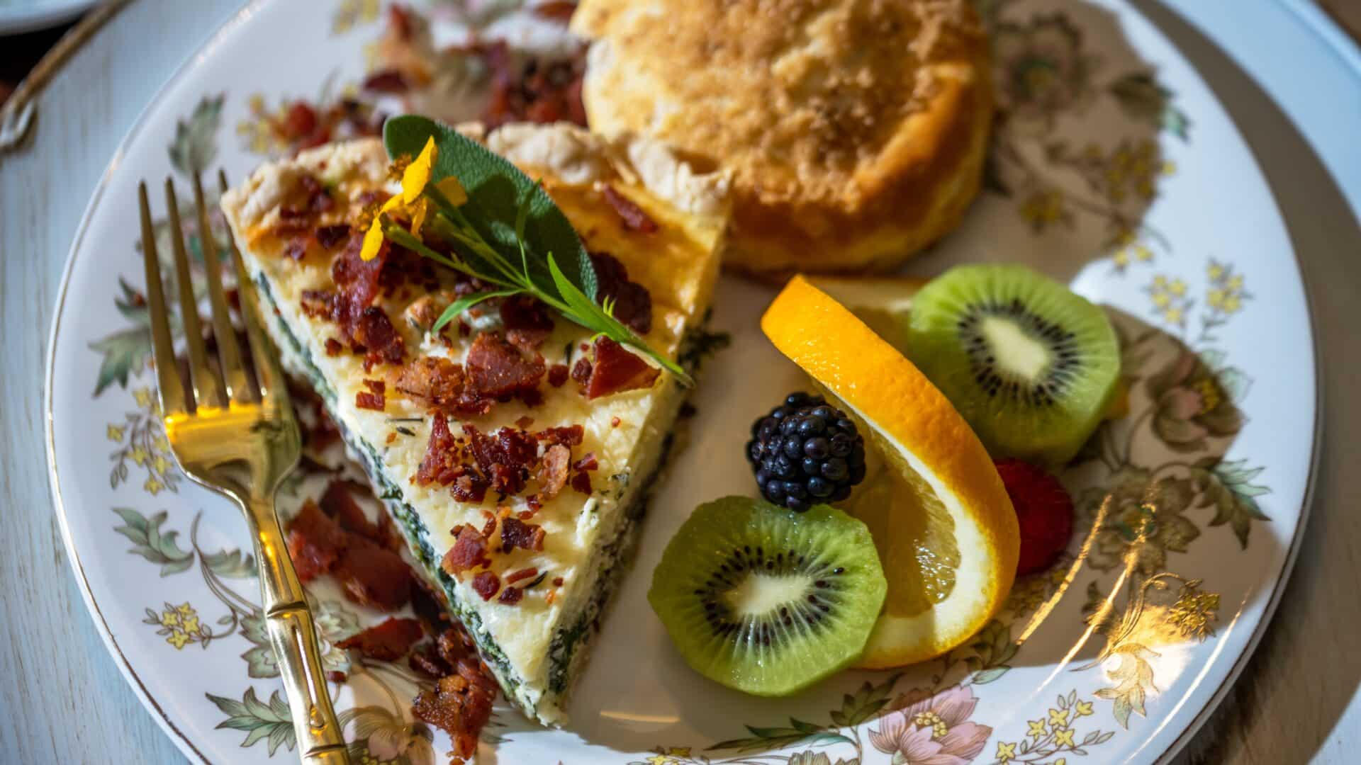 Spinach & Feta Quiche