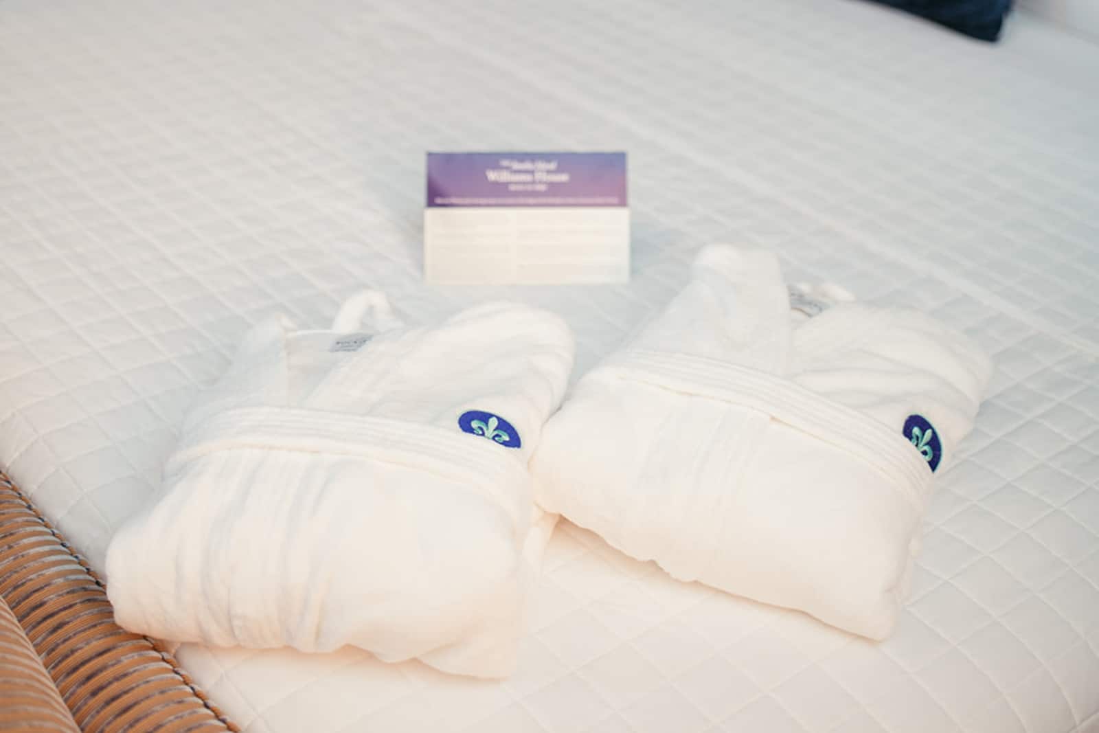 Amelia Island Williams House Robes on Bed